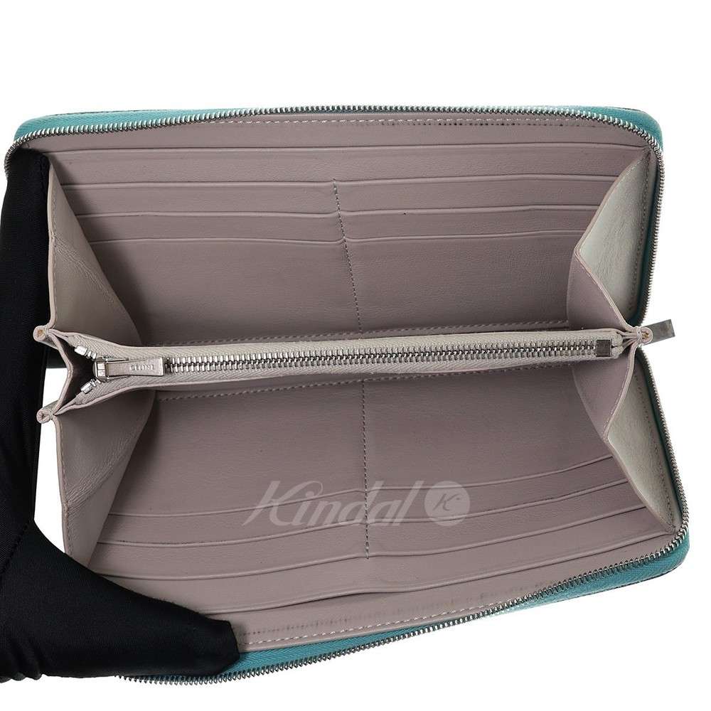 Celine Large Zip Multi-Function Long Wallet Blue - image 6
